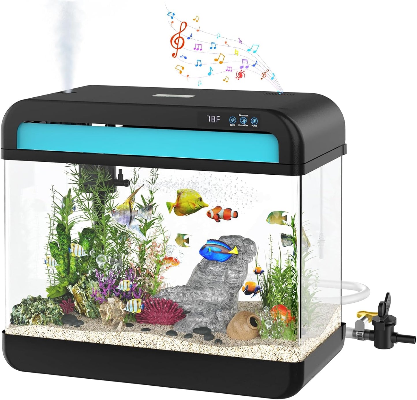 Fish Aquarium with Music Humidifier