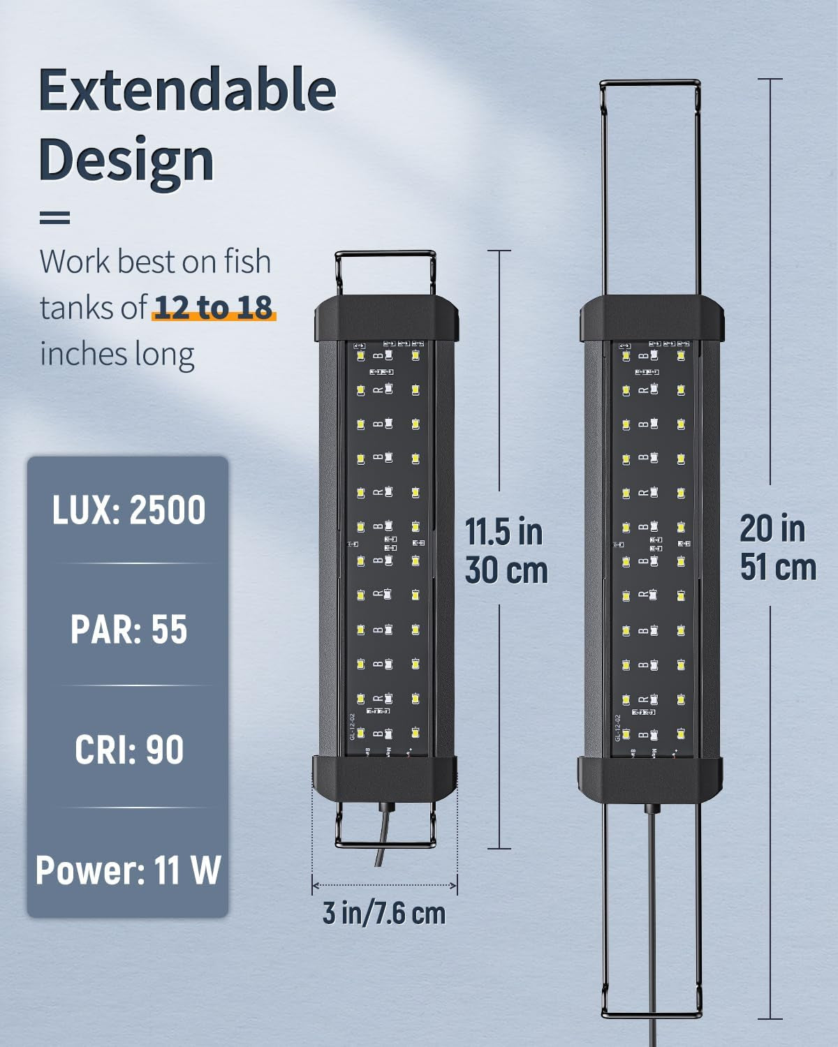 11W Aquarium LED Light