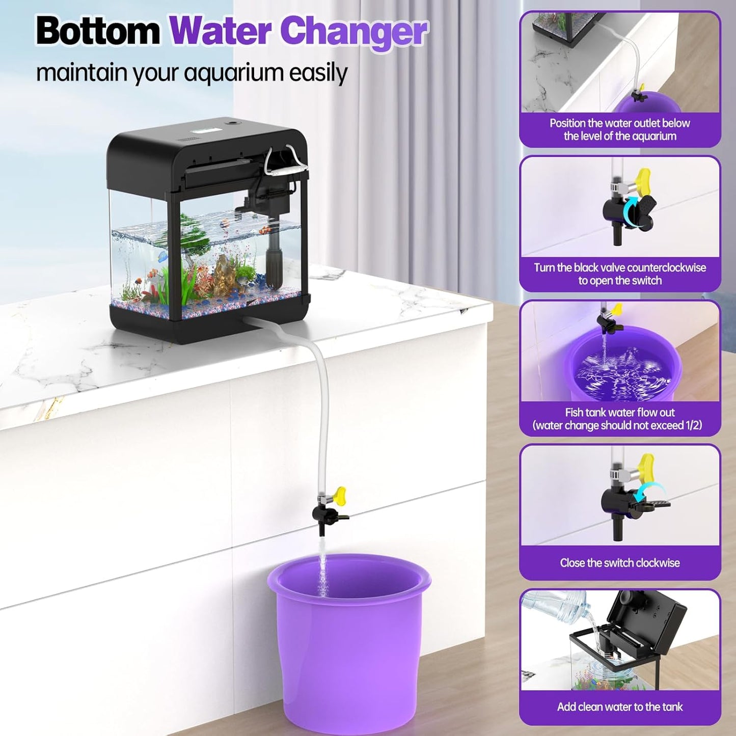 Fish Aquarium with Music Humidifier