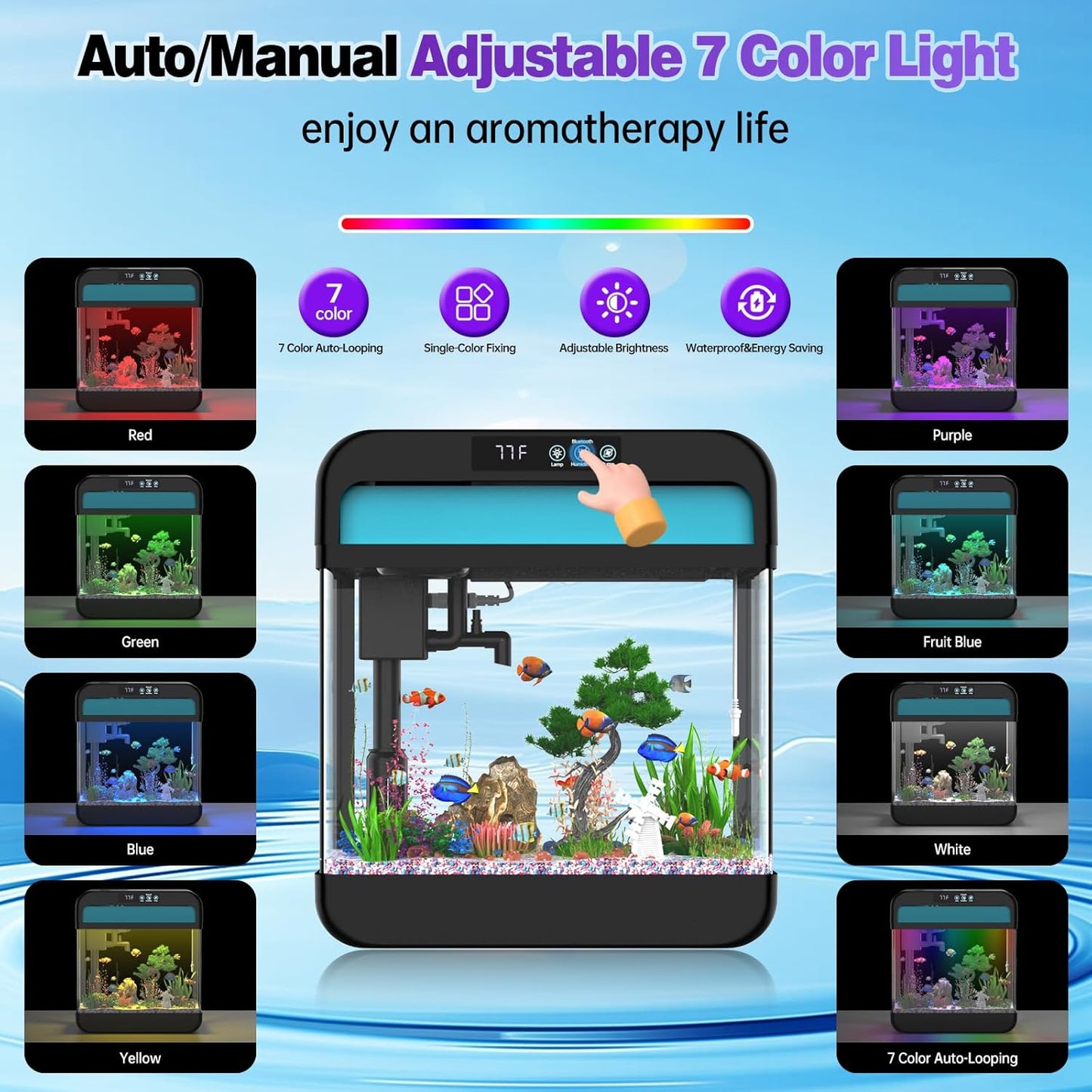 Fish Aquarium with Music Humidifier